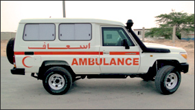 Lease an Armored Toyota Land Cruiser Ambulance